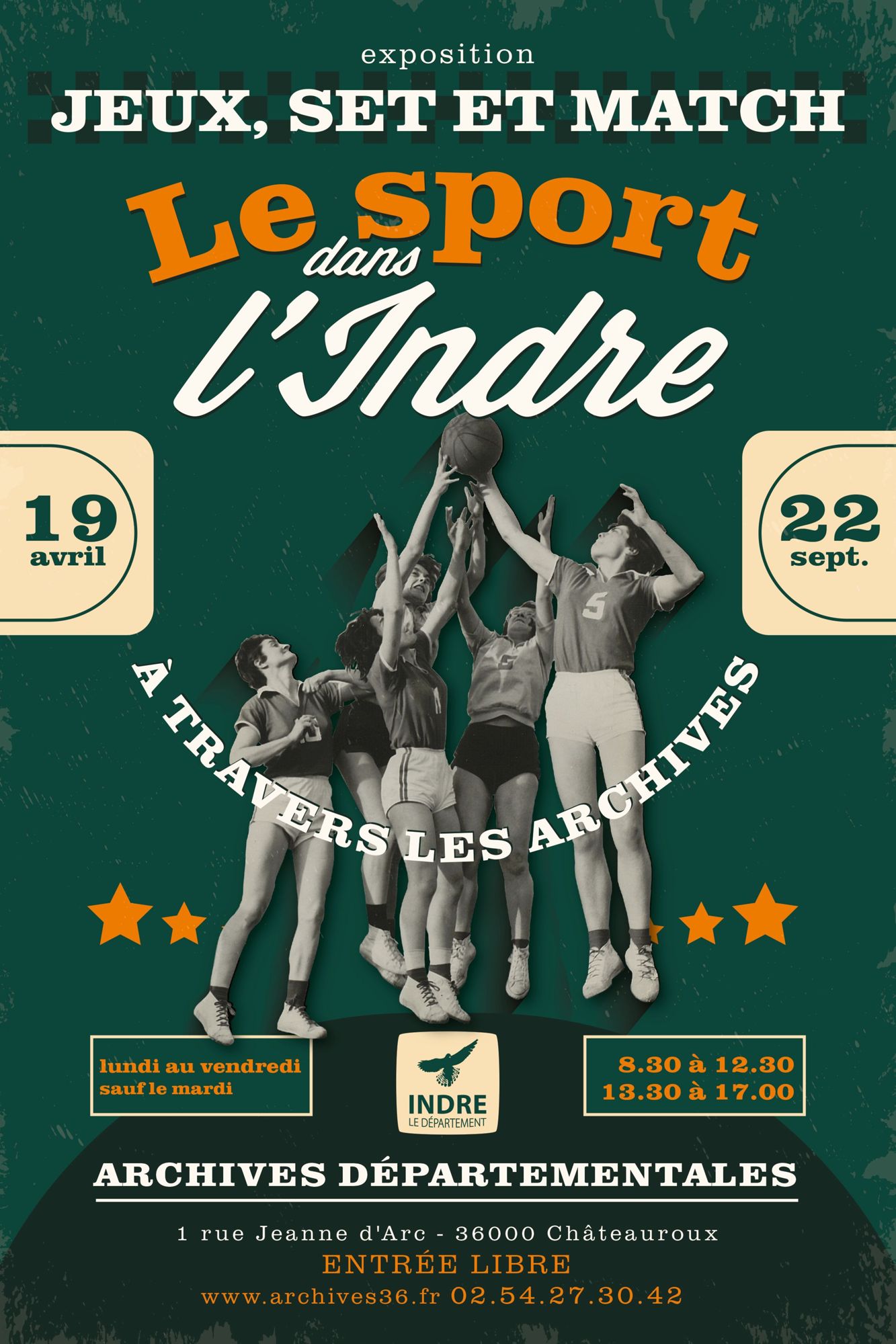 Jeux, set et match, le sport dans l'Indre à travers les archives