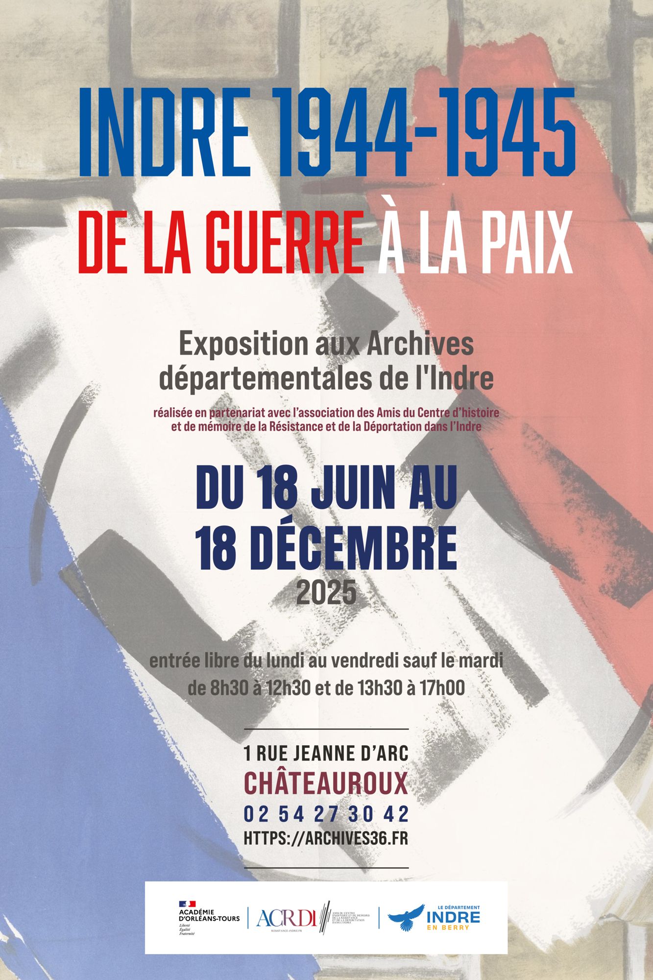 Indre 1944-1945, de la guerre à la paix